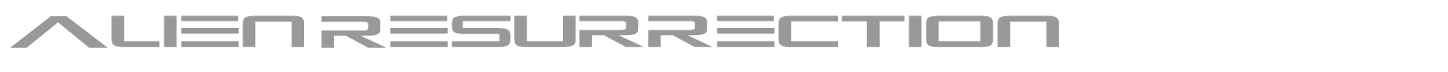 Alien Resurrection font preview